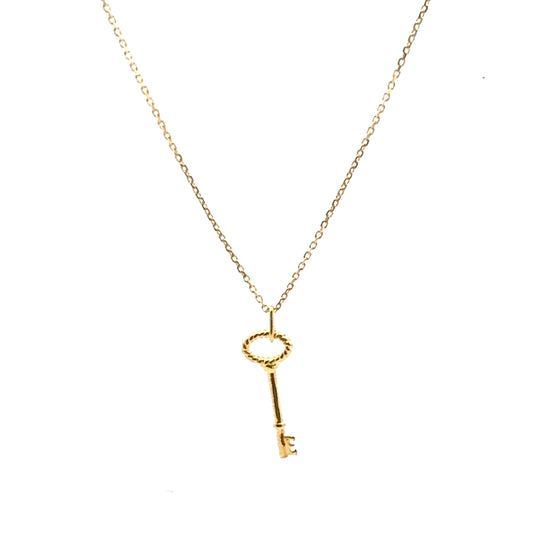 Keys To Wife Necklace In Gold
