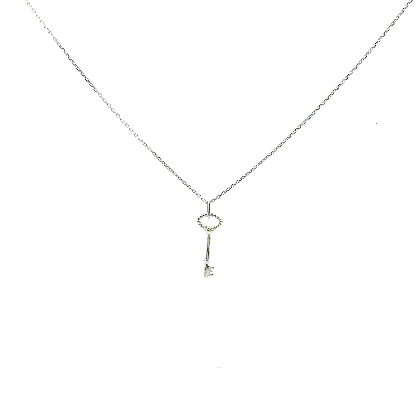 Keys To Wife Necklace In Sliver