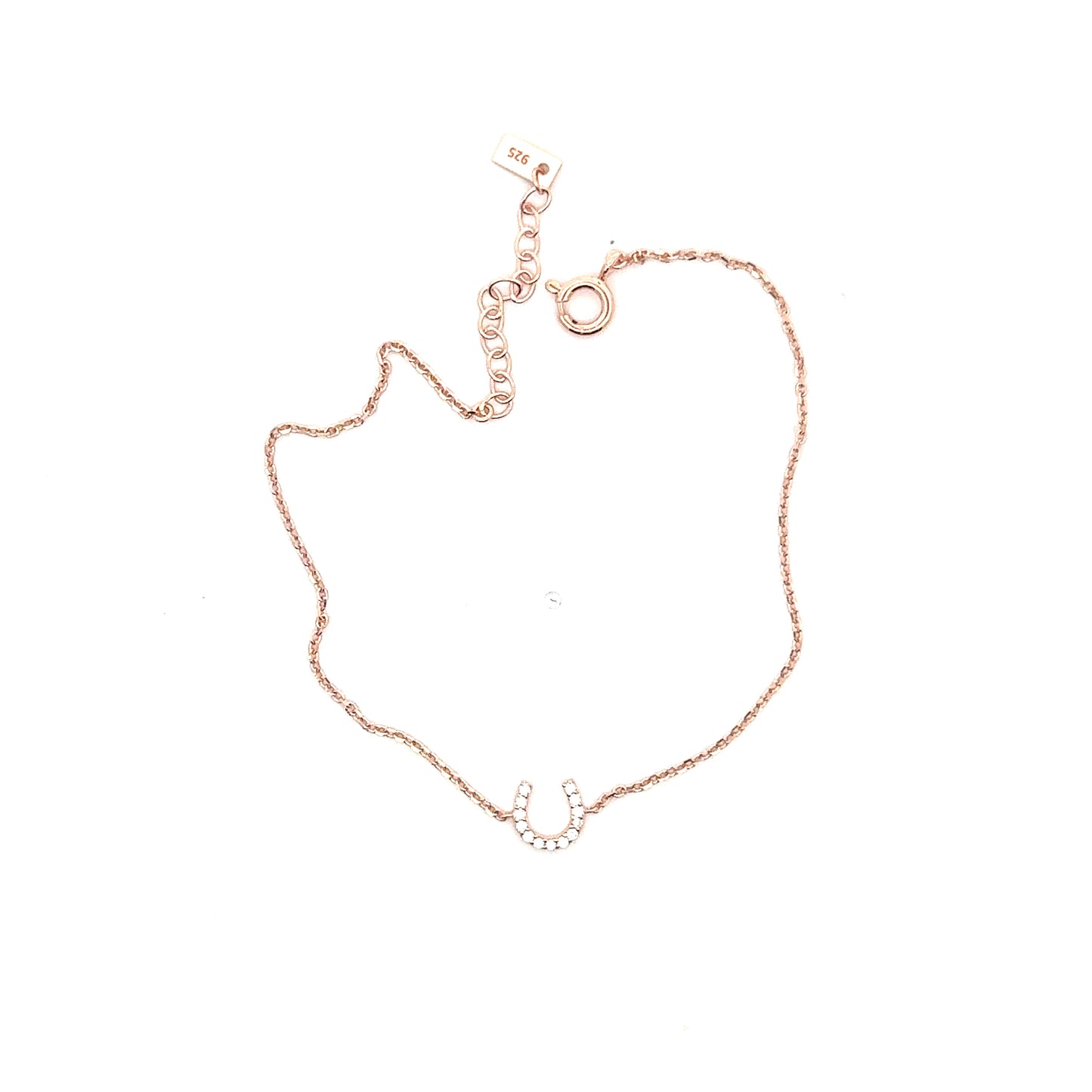 Mini Horseshoe Bracelet in Rose Gold