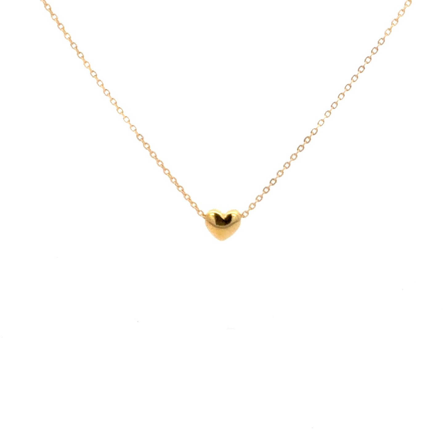 Mini Heart Necklace In Gold