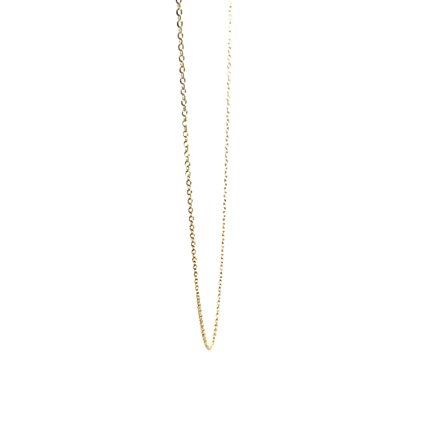 Fine Thick Oval Necklace In Gold