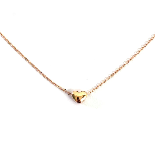 Mini Heart Bracelet In Rose Gold