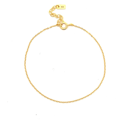 Fine Oval Bracelet In Gold