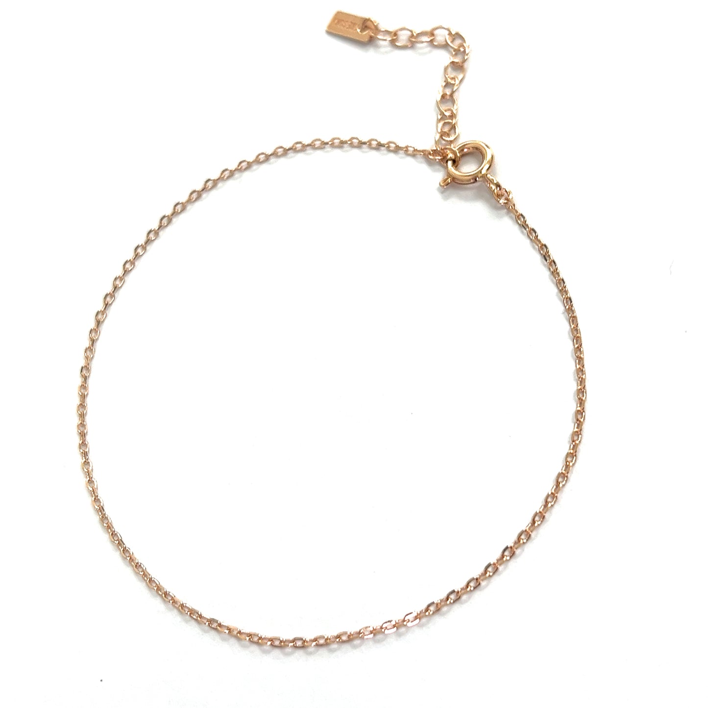 Fine Oval Bracelet In Rose Gold