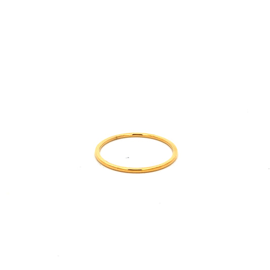 Plain Thin Ring In Gold