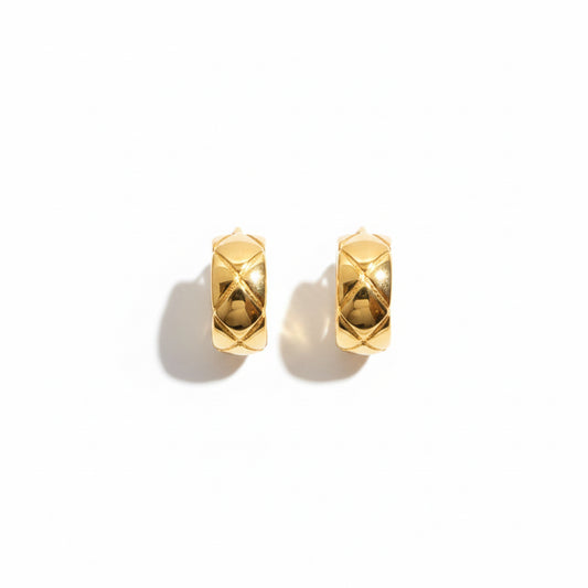 Em Dos Huggies Earrings Silver