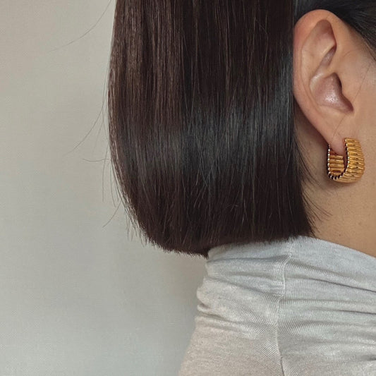 Lap earrings in silver