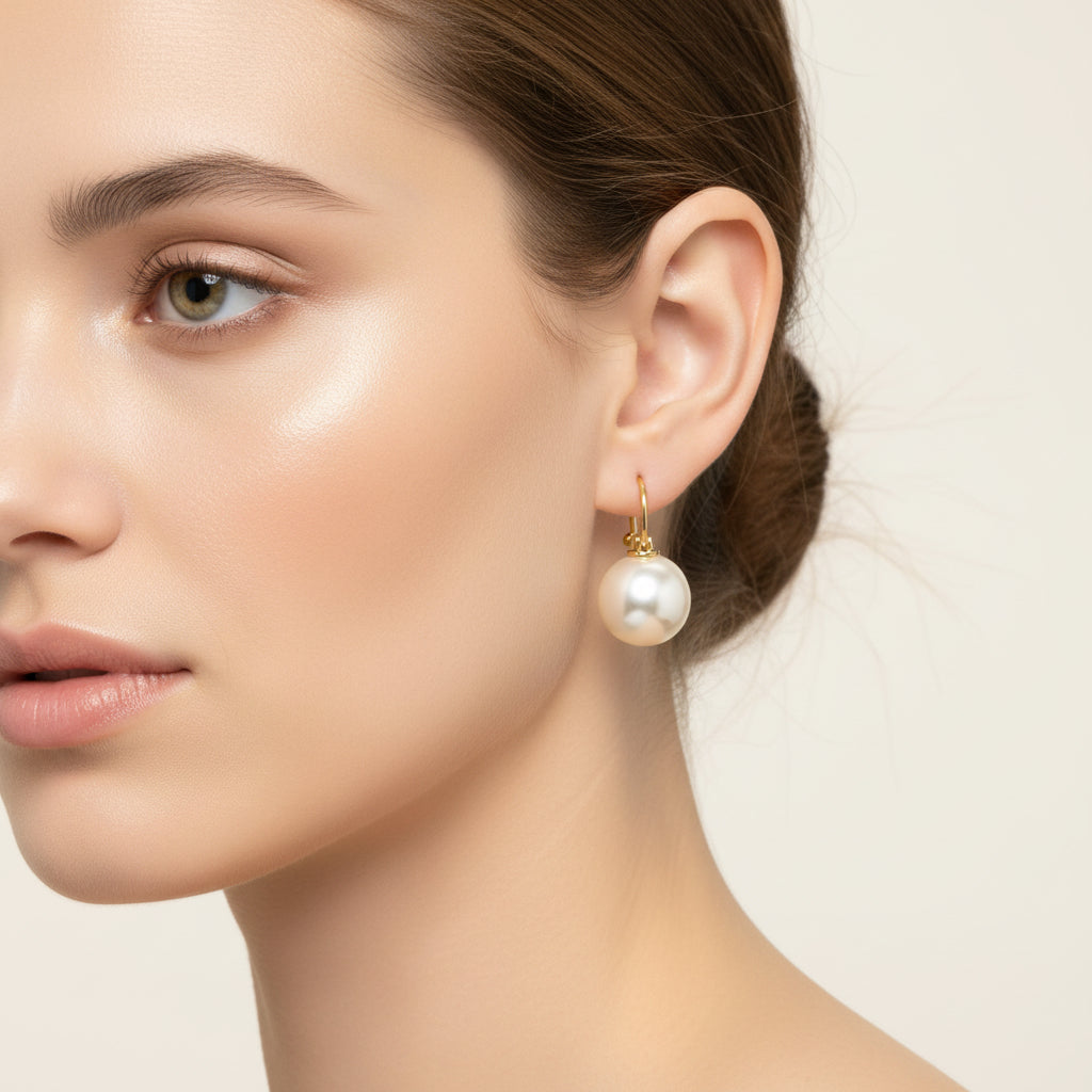 Yuan Pearl Earrings Silver