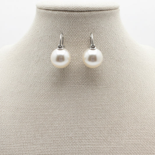 Yuan Pearl Earrings Silver