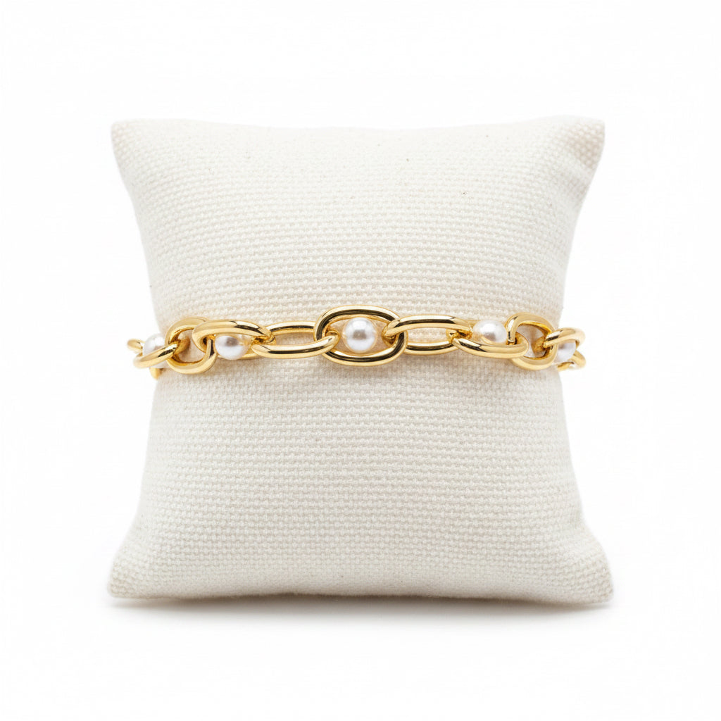 Pearlyn Metal Bracelet Gold