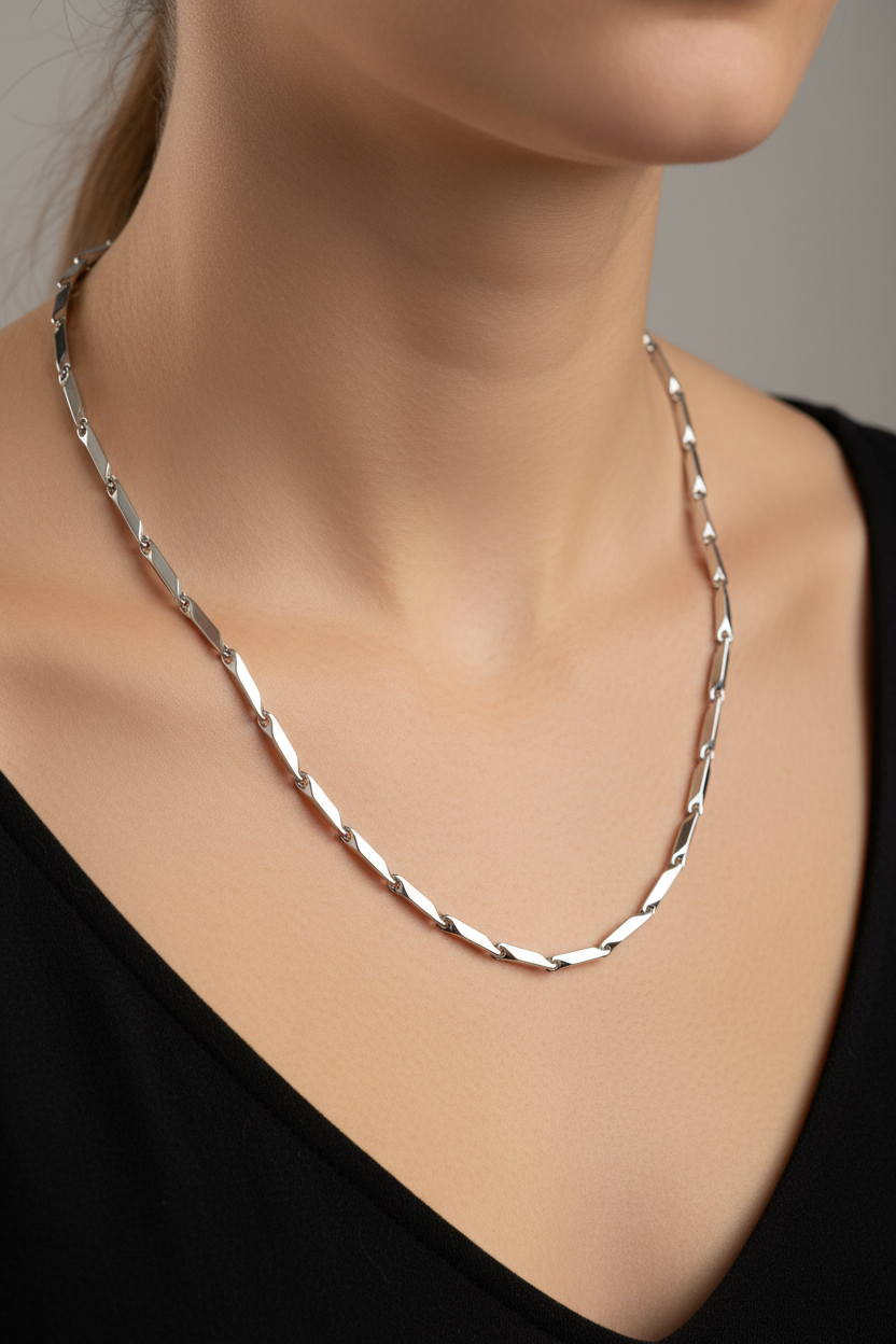 Bar Chain Silver