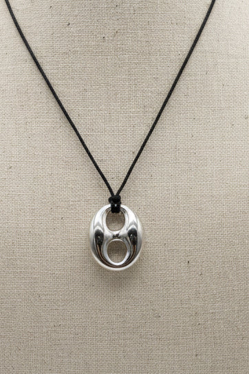 Jessie Corded Necklace Silver