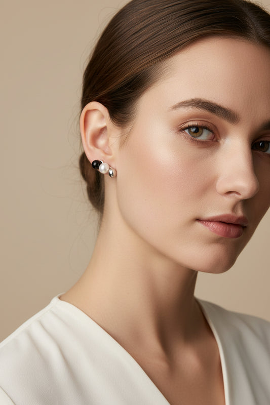 Bow Earrings Silver