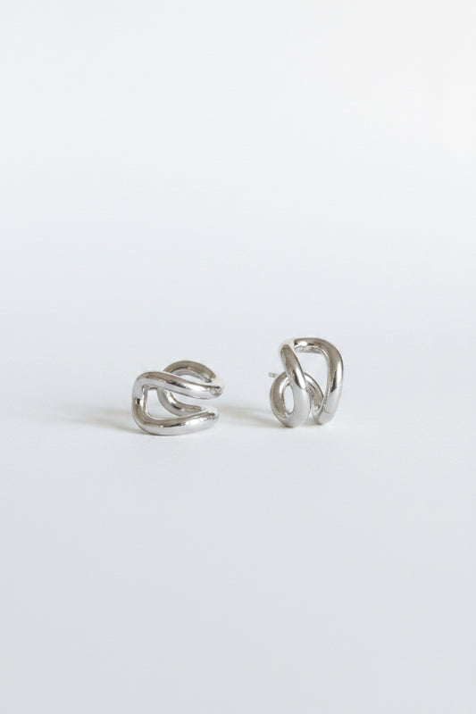 Route Earrings Silver
