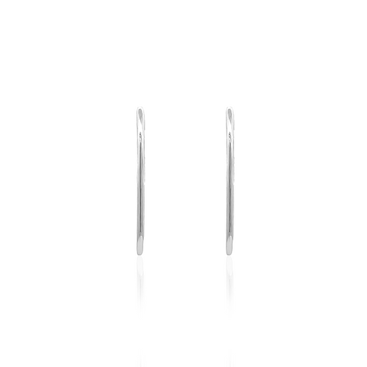 Cane Earrings in Silver