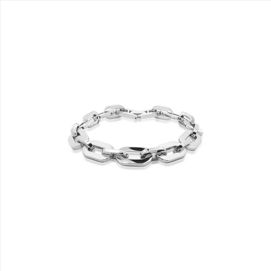 Clint Thick Bracelet In Sliver