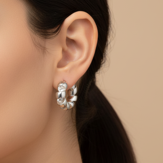 Coil Earrings Gold