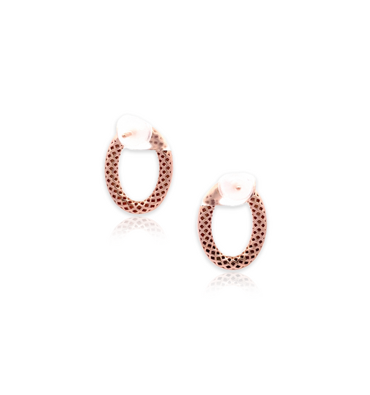 Elizabeth Earrings in Rose Gold