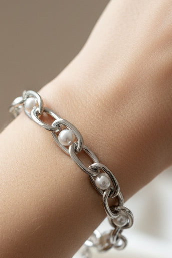 Pearlyn Metal Bracelet Silver