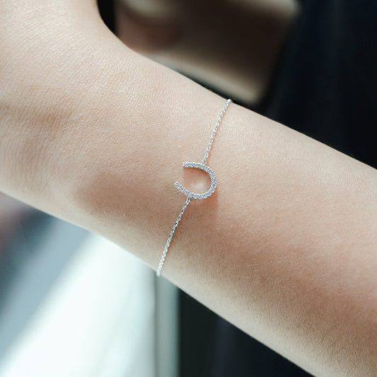 Lucky Horseshoe Bracelet in Silver