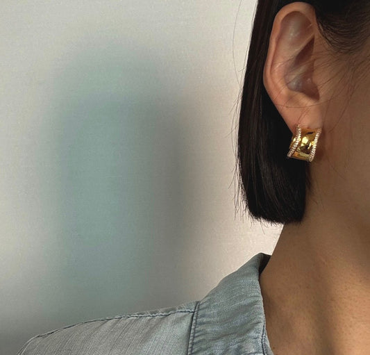 Throm earrings in Silver