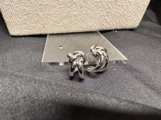 Geoduck Earrings Silver