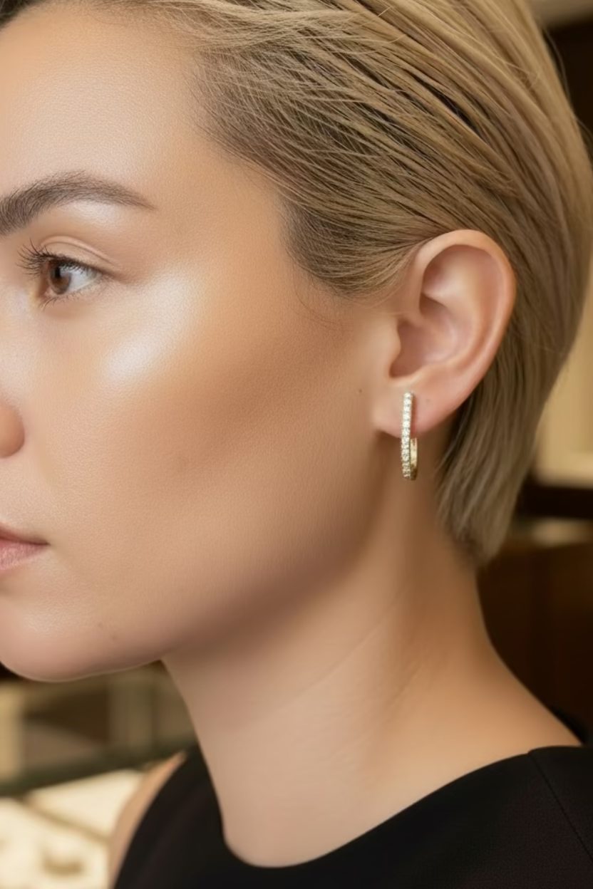 Aero Diamante Earrings in Silver