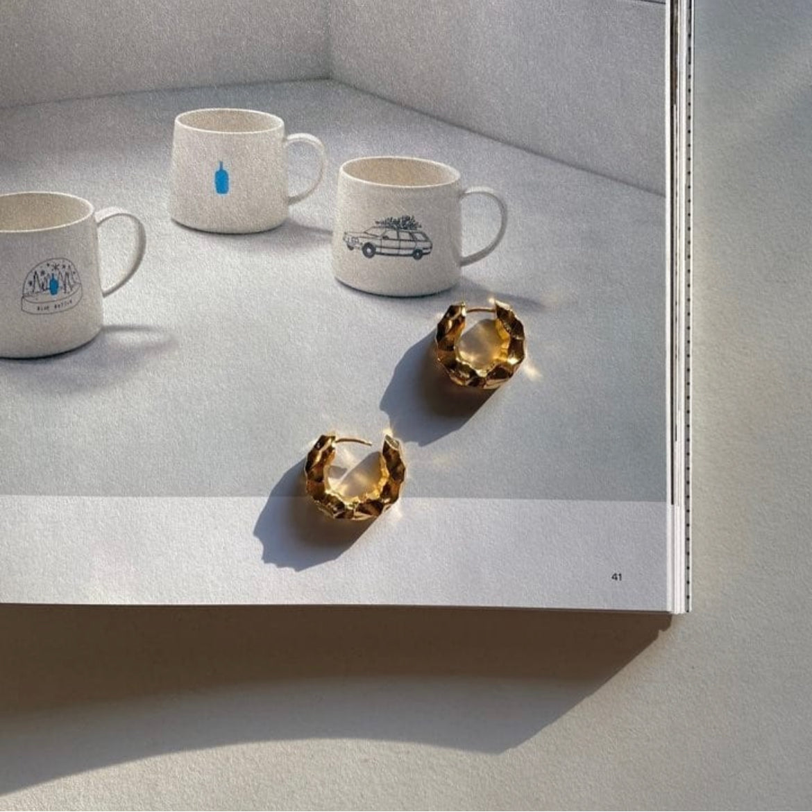 Tempo Hoops Earrings in Gold