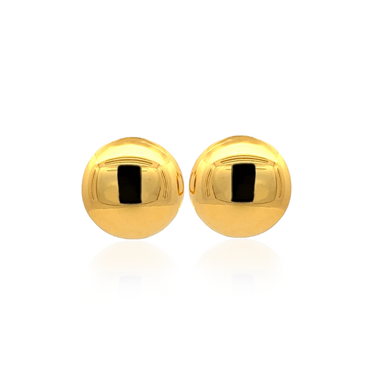 Omega Earrings in Gold
