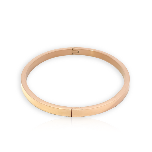 Plain Bangle in Rose Gold