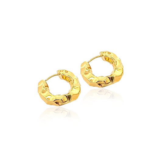 Tempo Hoops Earrings in Gold