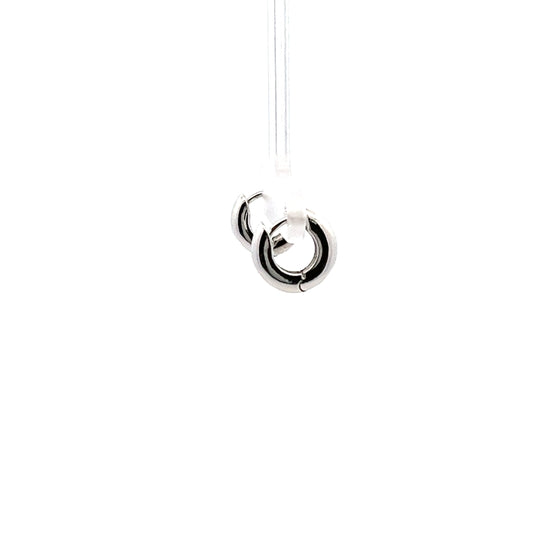 Grand Huggies Small Earrings In Sliver