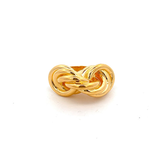 Twist Knot Grande Ring In Gold