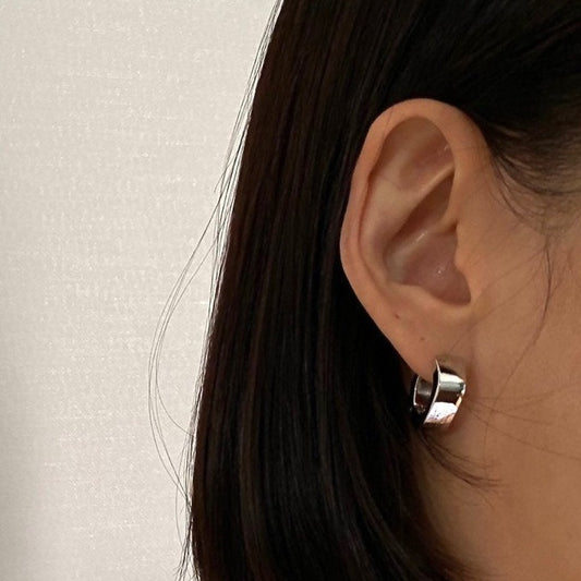 Cogs Earrings in Silver