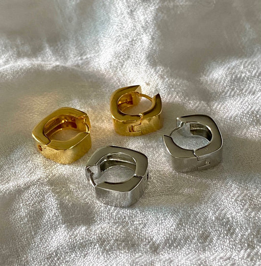 Cogs Earrings in Gold