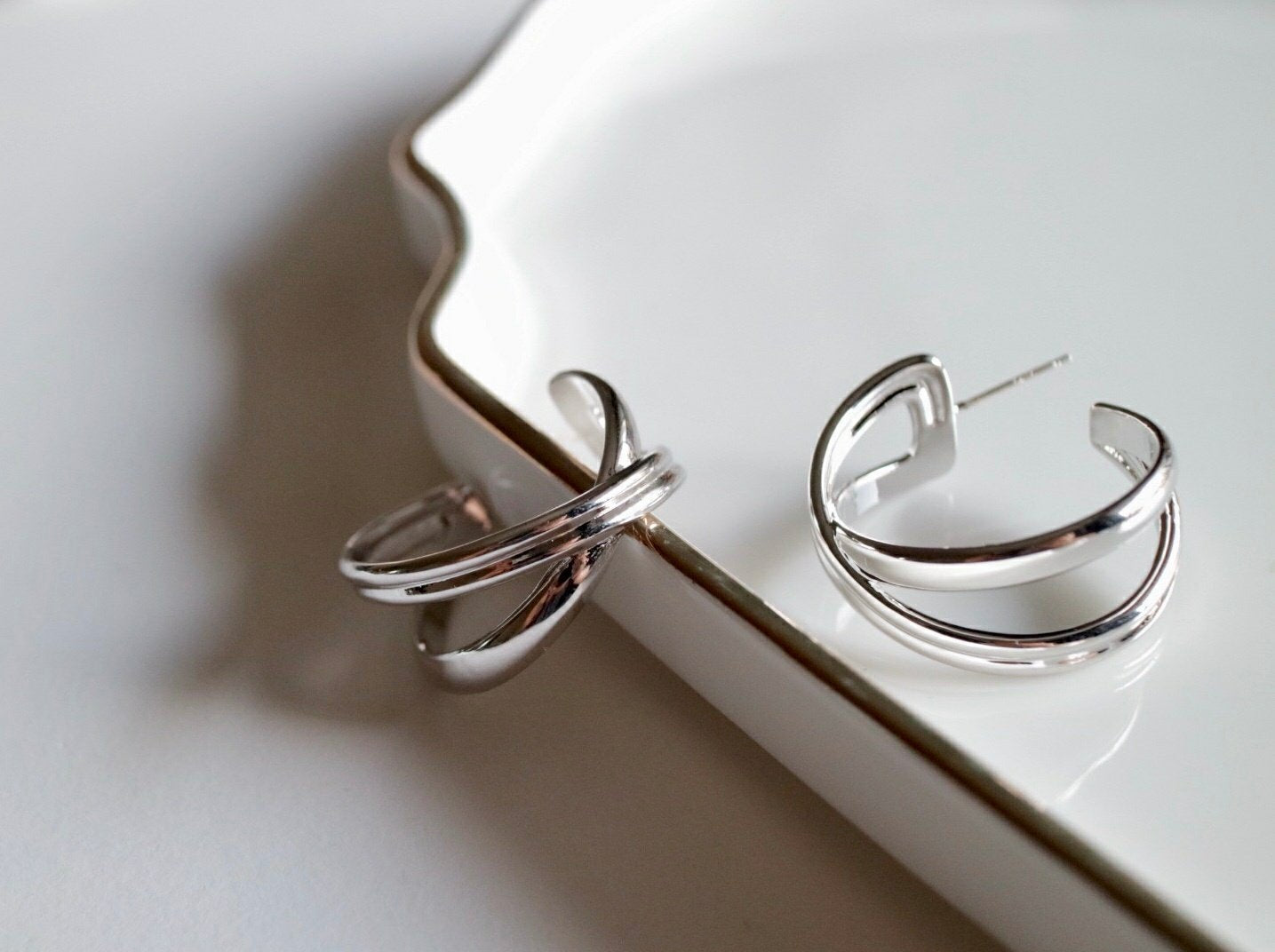 Lopez Earrings in Silver