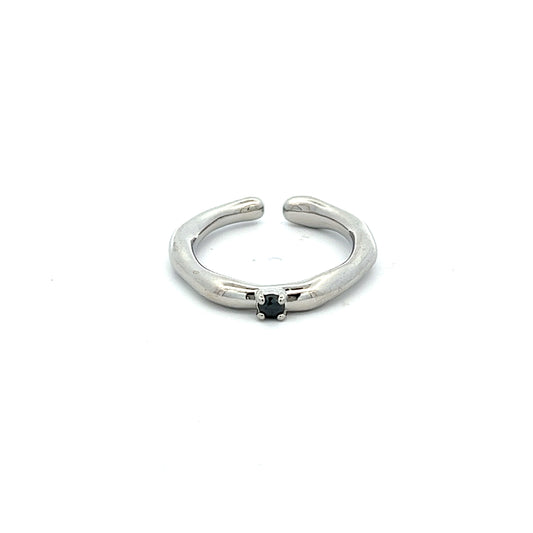 Dea Onyx Ring in Silver