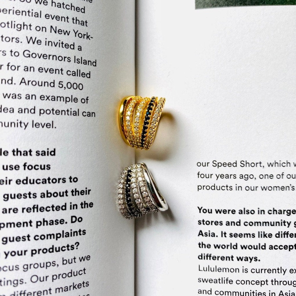 Marie Dos Cuff in Silver