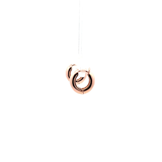 Grand Huggies Big Earrings In Rose Gold
