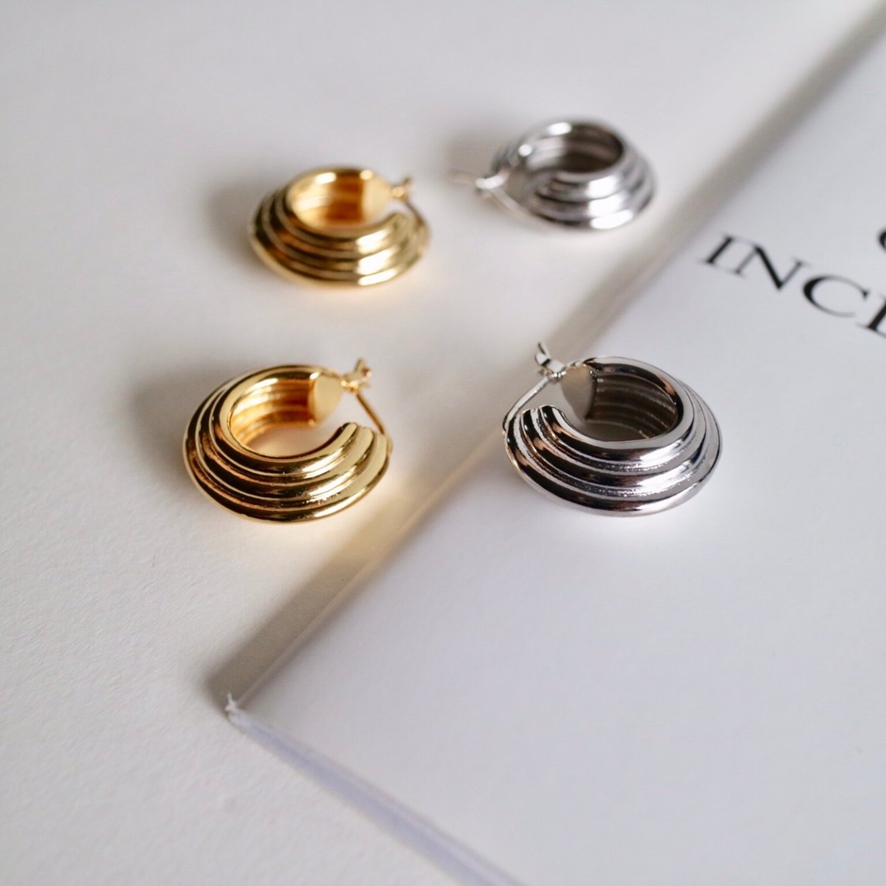 Kleo Earrings in Silver