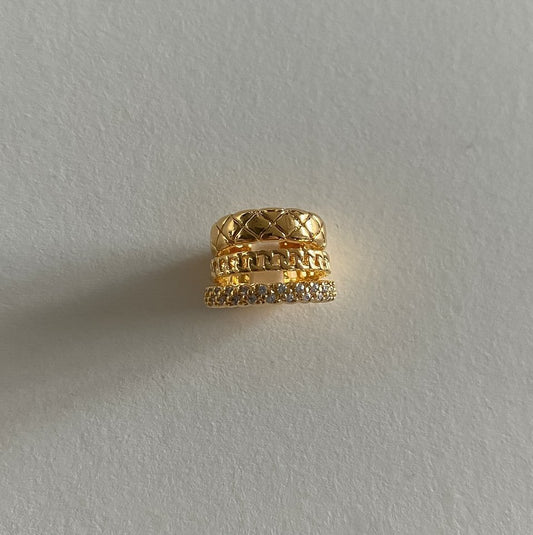 Crush Stack Cuff in Gold