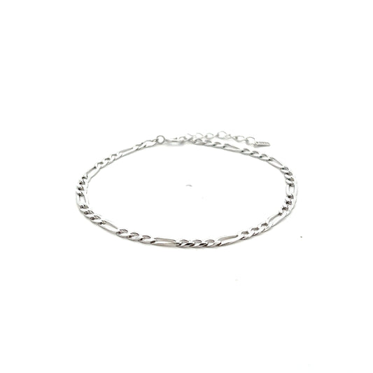 Cuban Link Bracelet In Sliver