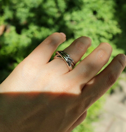 Trio Ring in Silver