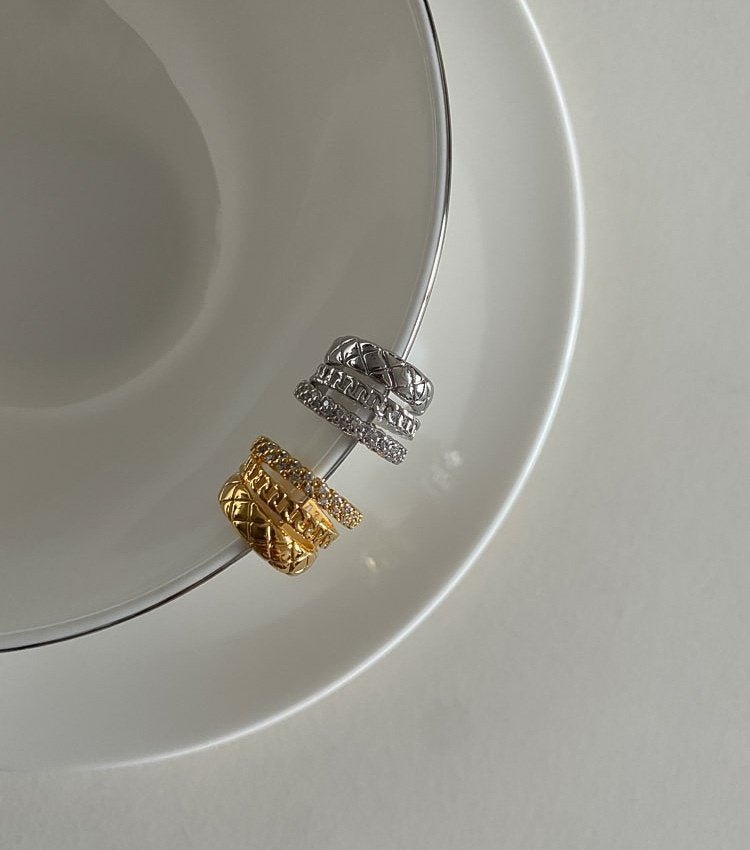 Crush Stack Cuff in Gold