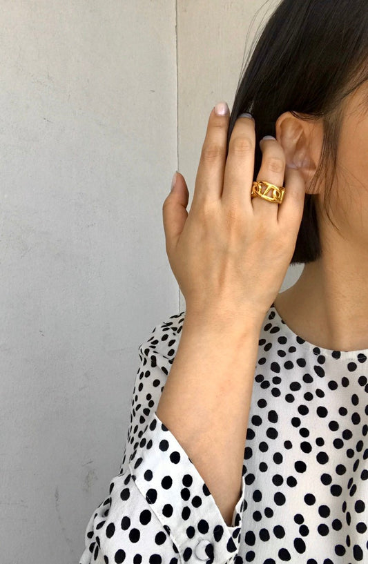 Jessie M Ring in Gold