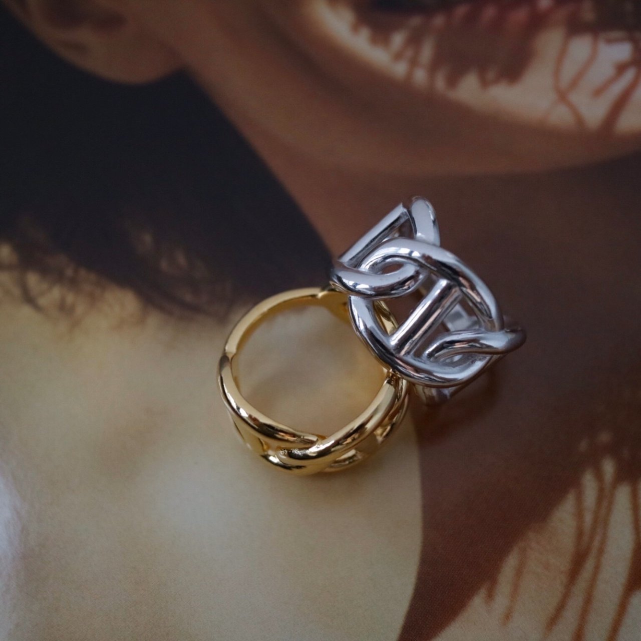 Jessie Grande Ring in Silver