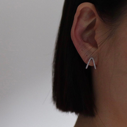 Claire Dos Earrings in Silver