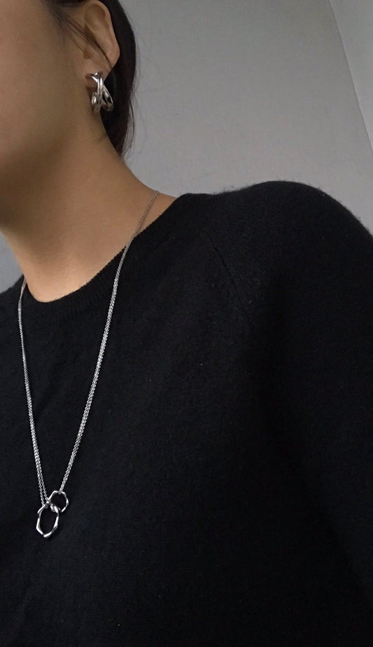 Blanc Necklace in Silver