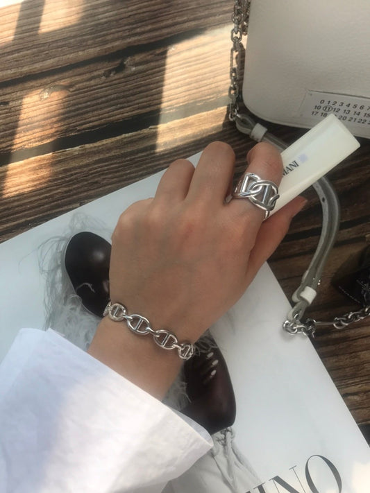 Jessie Bangle in Silver