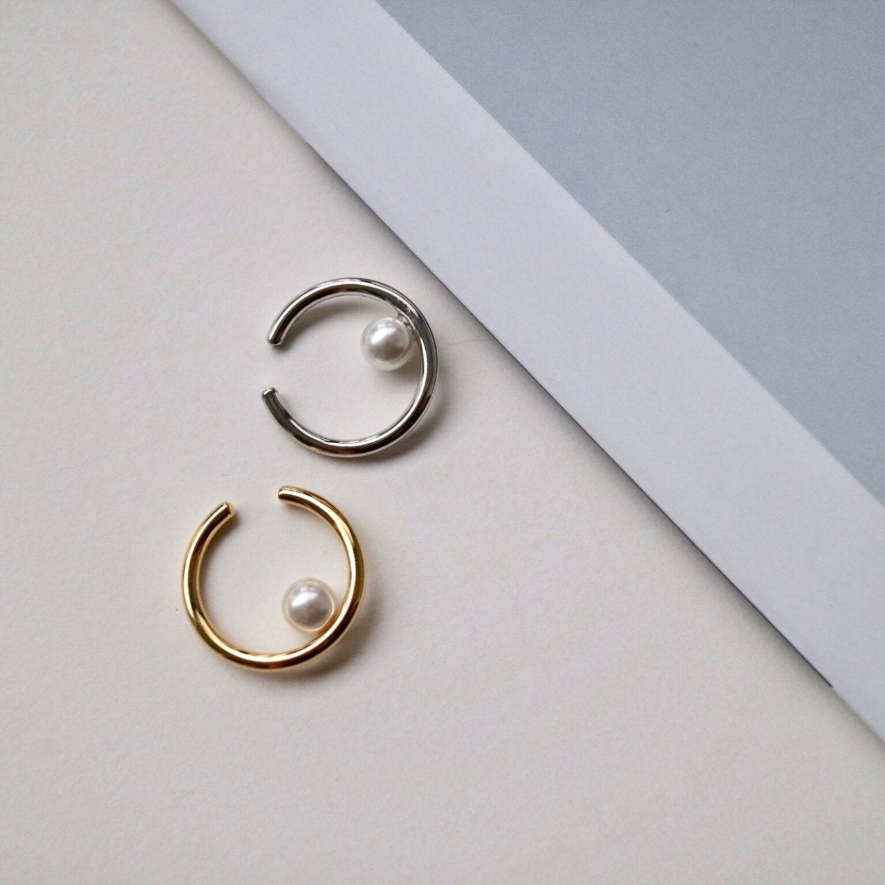 Only Pearl Cuff in Silver